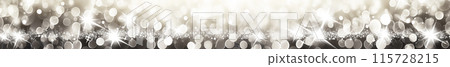 White glittering bokeh banner background AI image 115728215