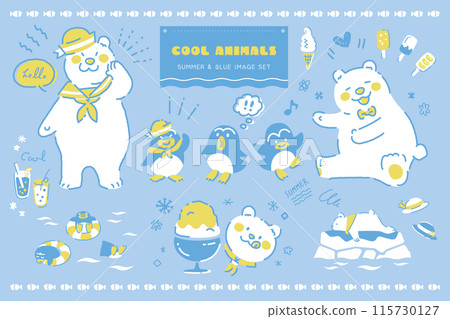 Polar bear and penguin cool item set 115730127