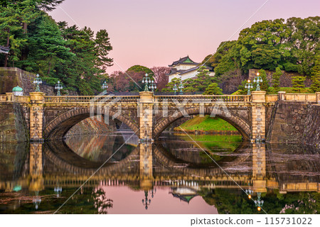 Tokyo, Japan at the Imperial Palace Moat and Bridge Tokyo, Japan at the Imperial Palace Moat and Bridge 115731022