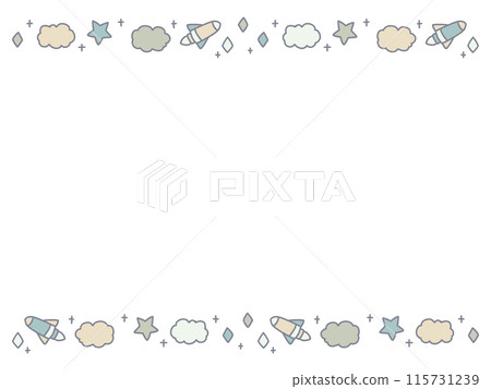 手繪火箭框架 手繪火箭框架 115731239