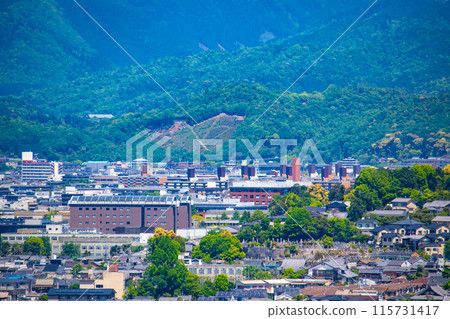 [Kyoto scenery] Distant view from Keage Water Purification Plant 115731417