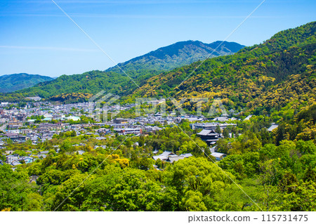 [Kyoto scenery] Distant view from Keage Water Purification Plant 115731475