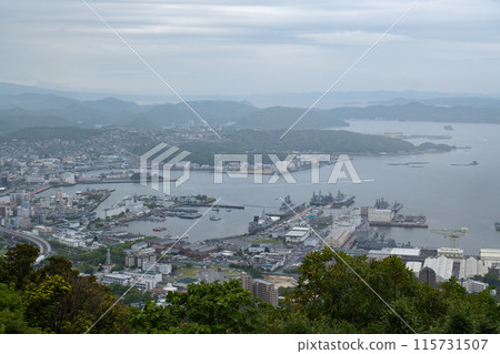 從弓張岳展望台眺望佐世保市 115731507