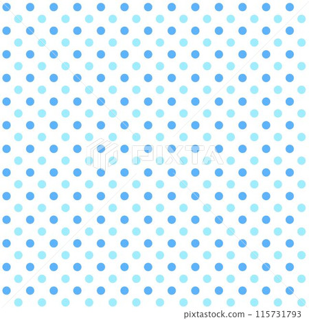 A refreshing blue and light blue polka dot pattern 115731793