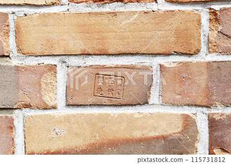 Brick and stone wall background image 115731812