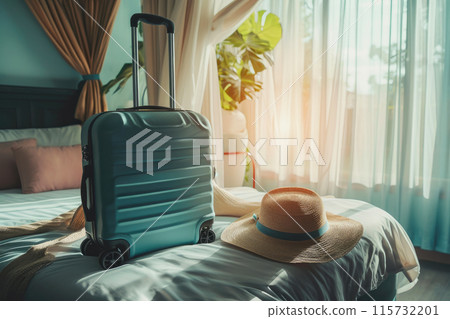 Contemporary Luggage Ready for Travel Adventures 115732201