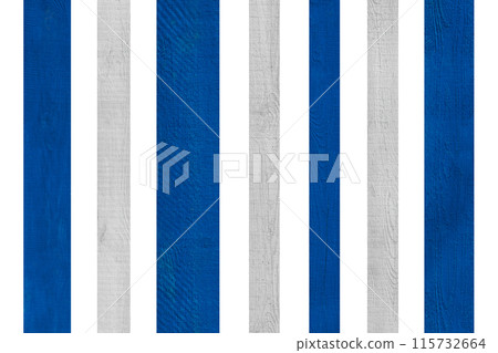 Blue And Grey Wooden Fence Stripe Line Boards Isolated On White Background 115732664