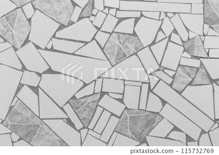 Grey floor tiles abstract mosaic pattern street road city texture background gray 115732769