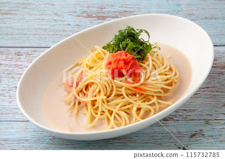 Creamy Mentaiko Spaghetti Creamy Mentaiko Spaghetti 115732785