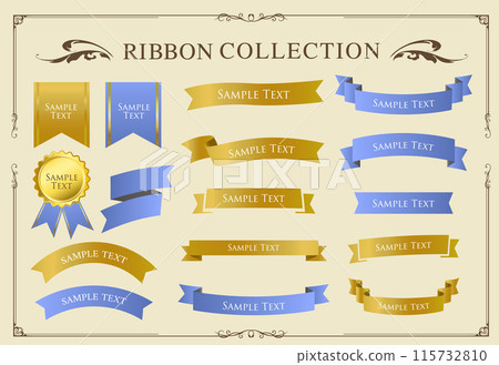 Simple ribbon frame set Simple ribbon frame set 115732810