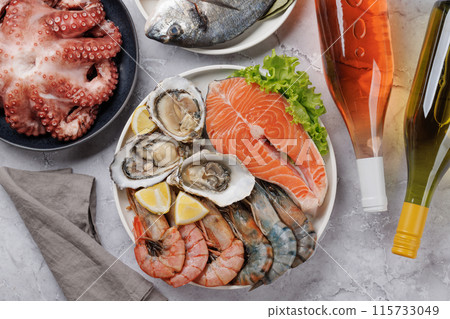 Seafood Platter Delight 115733049