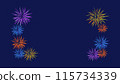 Fireworks frame (night sky background) 115734339