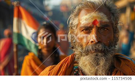 indian man monk 115734506