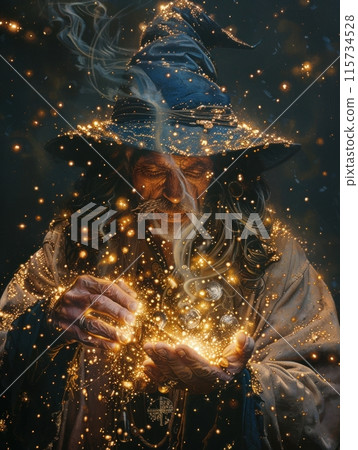 magician and wizard magician and wizard 115734528