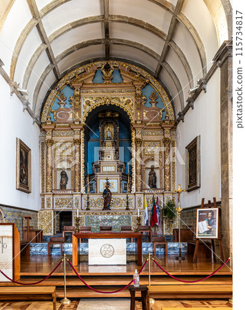Interior of Sao Pedro church, Igreja de Sao Pedro in Faro, Portugal. Interior of Sao Pedro church, Igreja de Sao Pedro in Faro, Portugal. 115734817