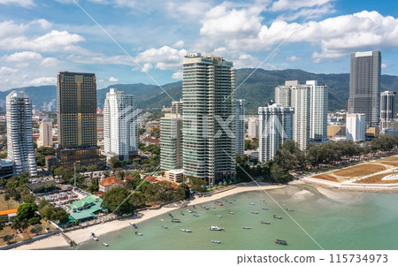 Aerial view of George Town 115734973