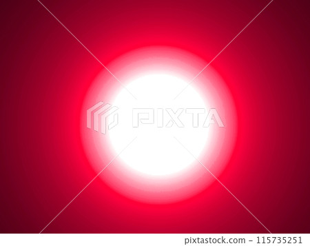 Illustration of a red and white point light source. CG. 115735251