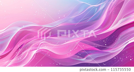 Abstract pink and purple digital wave pattern with dotted texture, creating a sense of motion and energy 115735550