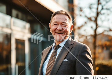 Business Owner Celebrates Office Acquisition Business Owner Celebrates Office Acquisition 115736082
