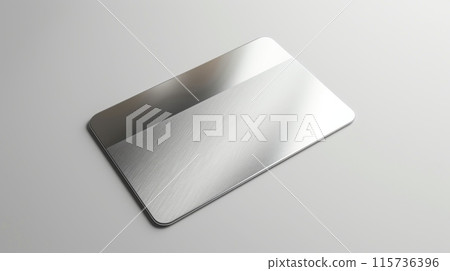 silver card on white background, luxury concept, mockup photo silver card on white background, luxury concept, mockup photo 115736396