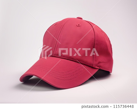 Red Baseball Cap Mockup 115736448