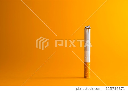 Colorful Backdrop with Abandoned Cigarette Remains Colorful Backdrop with Abandoned Cigarette Remains 115736871