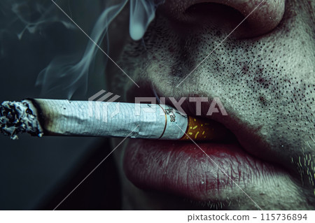 Detailed Tobacco Pleasure: Close-up View Detailed Tobacco Pleasure: Close-up View 115736894
