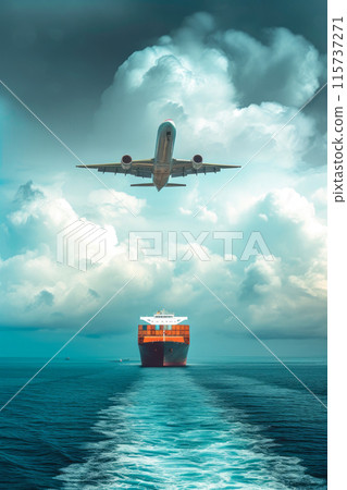 Transportation Tapestry: Sky, Earth, and Ocean Transportation Tapestry: Sky, Earth, and Ocean 115737271