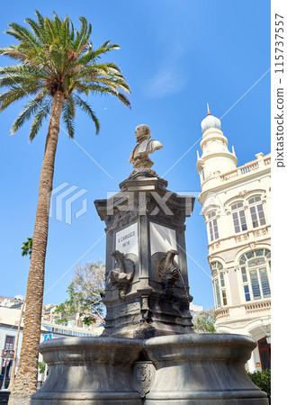 Las Palmas de Gran Canaria, Spain. Plaza de Cairasco Las Palmas de Gran Canaria, Spain. Plaza de Cairasco 115737557