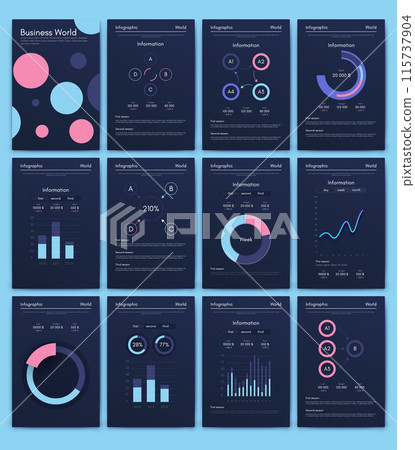 Vector graphics infographics with mobile phone. Template for creating mobile applications, workflow layout, diagram, banner, web design, business reports Vector graphics infographics with mobile phone. Template for creating mobile applications, workflow layout, diagram, banner, web design, business reports 115737904