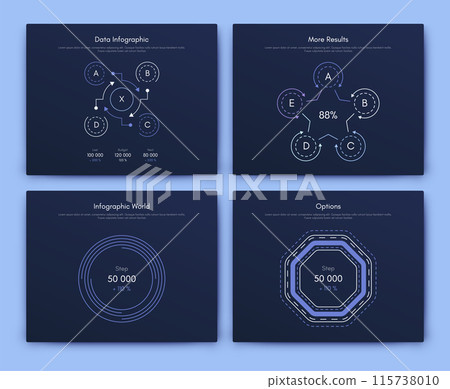 Vector graphics infographics with mobile phone. Template for creating mobile applications, workflow layout, diagram, banner, web design, business reports 115738010