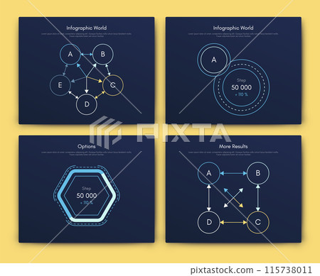 Vector graphics infographics with mobile phone. Template for creating mobile applications, workflow layout, diagram, banner, web design, business reports 115738011