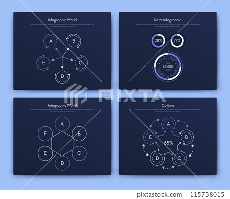 Vector graphics infographics with mobile phone. Template for creating mobile applications, workflow layout, diagram, banner, web design, business reports 115738015