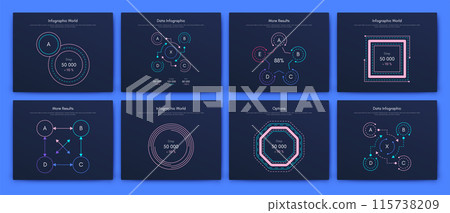 Vector graphics infographics with mobile phone. Template for creating mobile applications, workflow layout, diagram, banner, web design, business reports 115738209