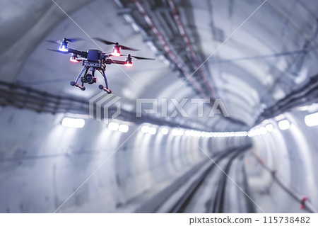 Drones inspecting railway and subway tunnels_2 115738482