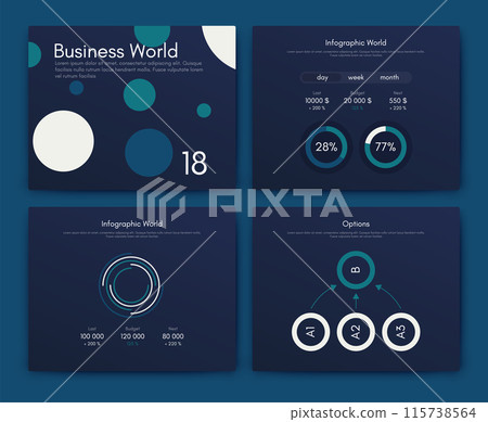 Vector graphics infographics with mobile phone. Template for creating mobile applications, workflow layout, diagram, banner, web design, business reports 115738564