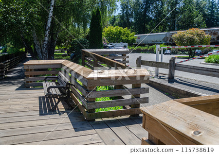 Fort Langley Waterfront on the banks of the Fraser River, Langley, Canada, BC. Fort Langley Waterfront on the banks of the Fraser River, Langley, Canada, BC. 115738619