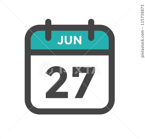 June 27 Calendar Day or Calender Date for Deadlines or Appointment June 27 Calendar Day or Calender Date for Deadlines or Appointment 115738873