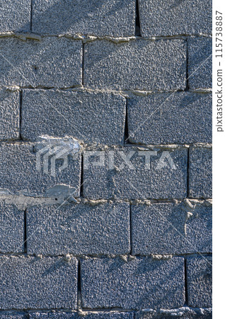 cinder block wall as background 1 115738887