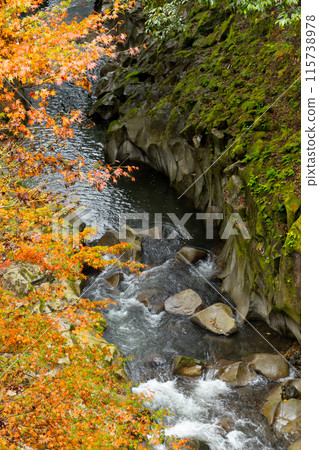 長田峽谷位於宮崎縣三俁町，沖水川沿著劍道33號流淌，這裡有美麗的新綠和紅葉。 115738978