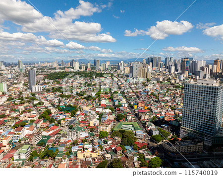 Skyscrapers and modern buildings in Makati City. Metro Manila, Philippines. Skyscrapers and modern buildings in Makati City. Metro Manila, Philippines. 115740019