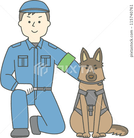 警犬和警察 115740761