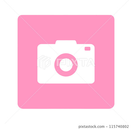 Simple pink camera mark 115740802