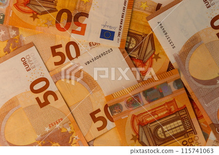 Background of the fifty euro banknotes 115741063