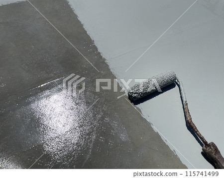 Rooftop urethane waterproofing installation photos Rooftop urethane waterproofing installation photos 115741499
