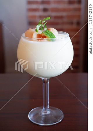 delicious lychee flavored drink as a background 115742189