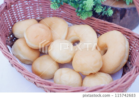 original flavored donuts as a background 115742683