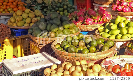 Morning market in Hoi An, Vietnam 115742869