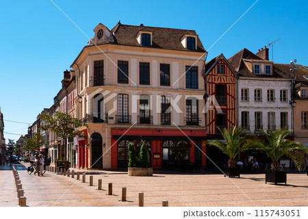 Streets of Sens, commune in Yonne department of France 115743051