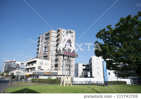 Scenery in front of Kitakoshigaya Station 115743709